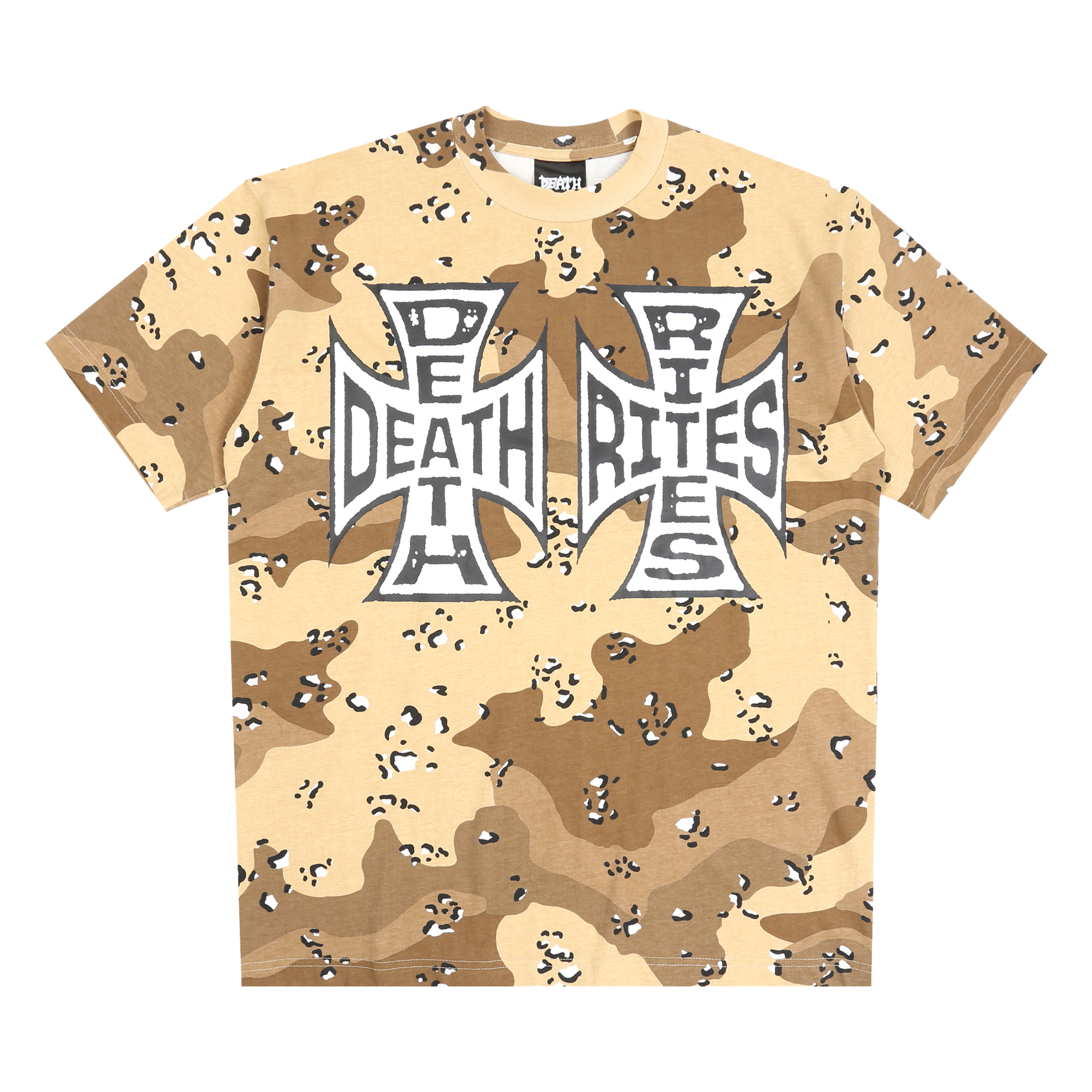 Crosses SS T-Shirt - Choc Chip Camo – Death Rites