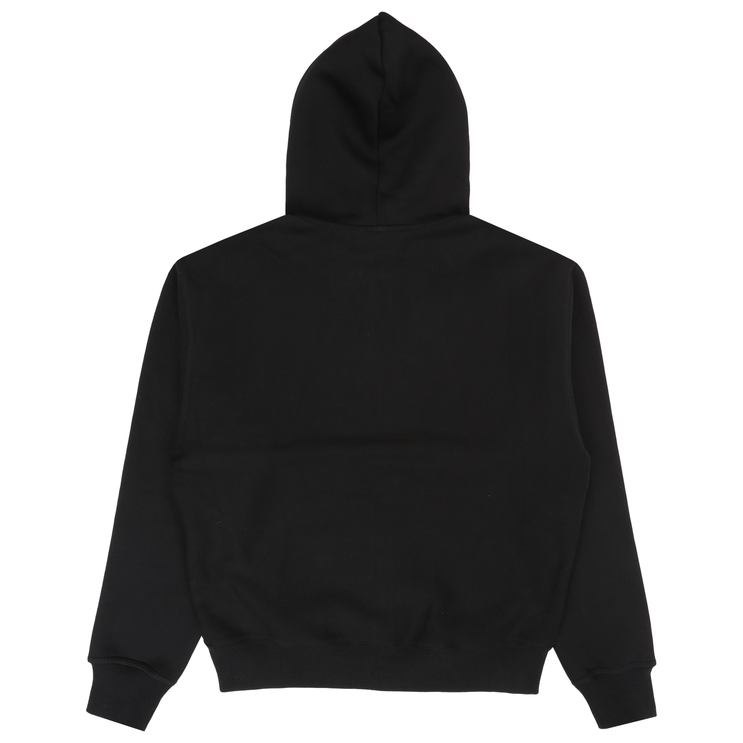 Script Zip Hooded Sweater - Black